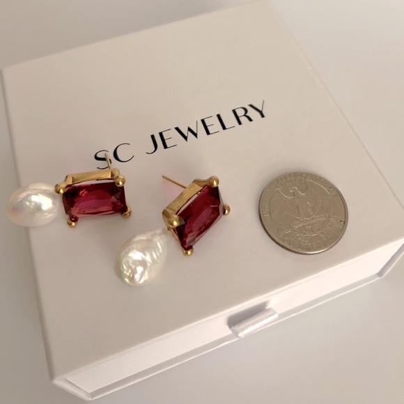 Handcrafted Real Pearl Designer Earrings Luxury Jewelry - Picture 5 of 8